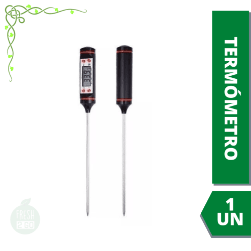 Set termometro digital - Acero y plástico (1 ud.)