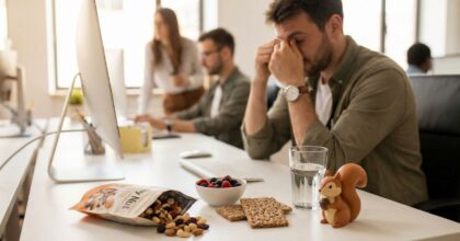 Snacks energéticos para evitar el sueño y la fatiga en la oficina